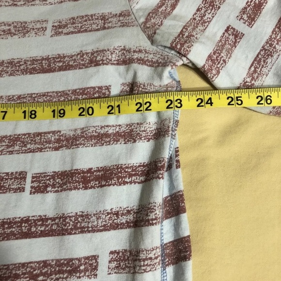 Hurley Mens Blue Red Striped T Shirt XXL 2XL Short Sleeve Surf Surfer Cotton - Picture 7 of 10